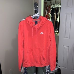 Nike | coral cowl neck hoodie